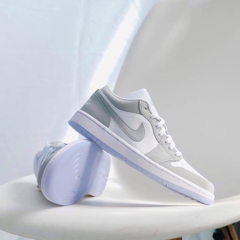 Giày thể thao nam nữ sneaker JD1 xám cổ thấp full box bill