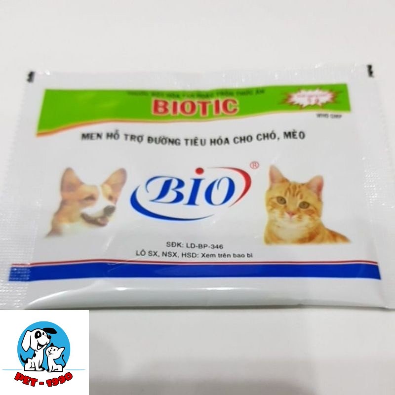 Men Tiêu Hóa BIOTIC Hỗ Trợ Đường Tiêu Hóa Cho Chó Mèo Gói 5g