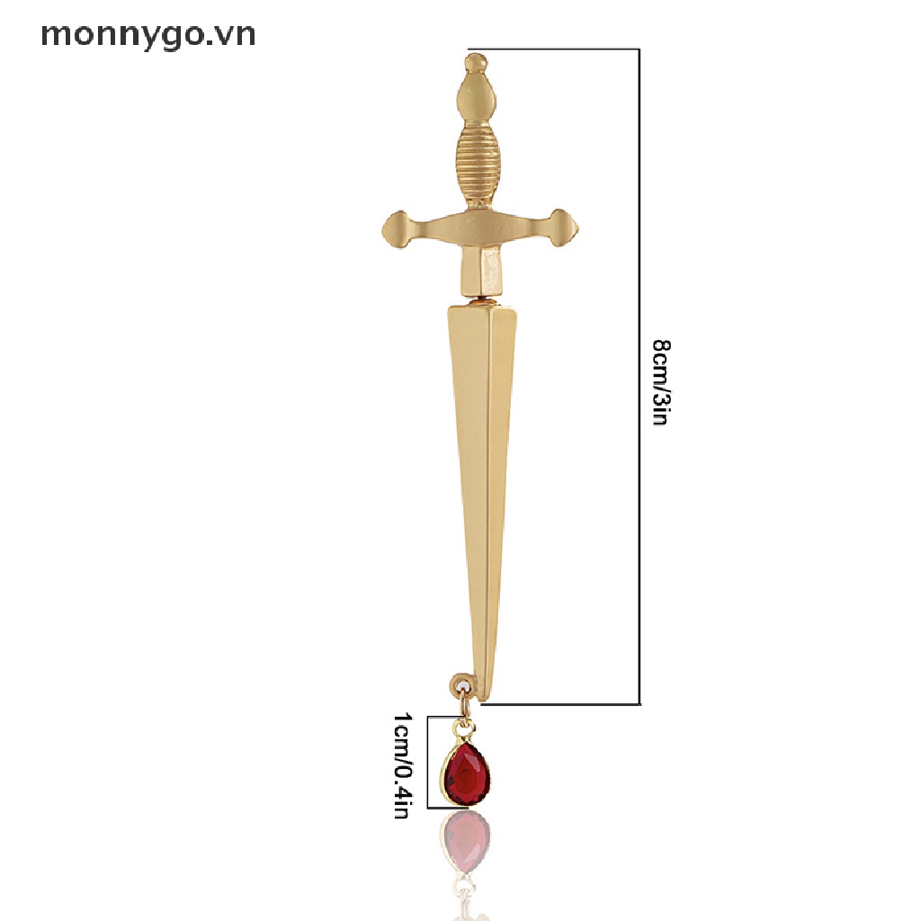 Khuyên tai thánh giá to bản đính đá phong cách Hip Hop