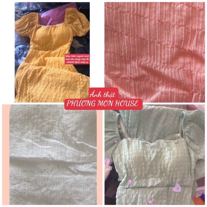 Đầm maxi cổ vuông tay bồng hở lưng | BigBuy360 - bigbuy360.vn