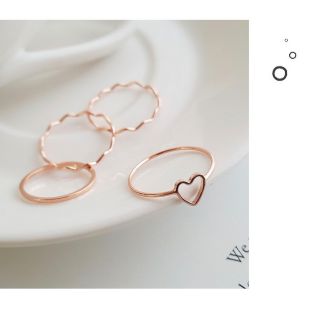 Set 4 nhẫn mảnh basic (SNCN06)