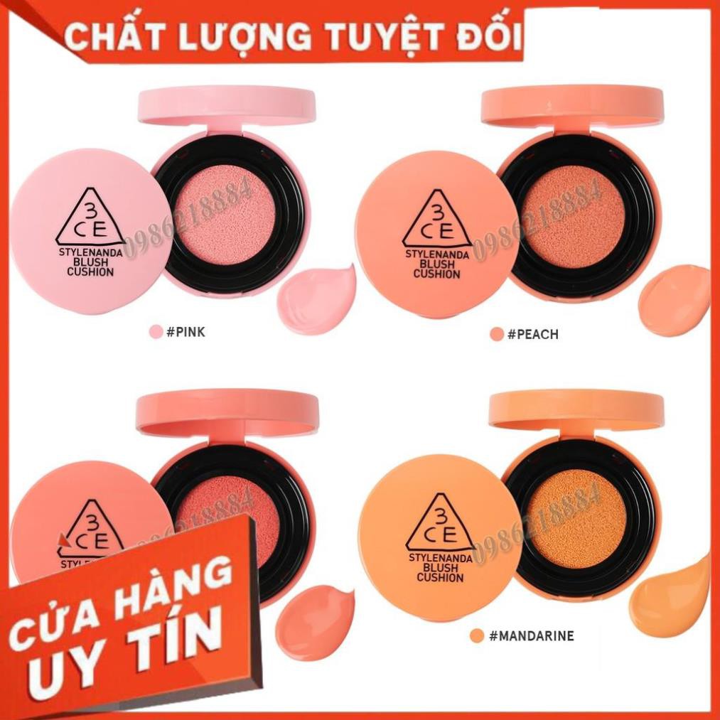 [FreeshipMax] Má hồng nước Cushion 3CE Blush Cushion BC26