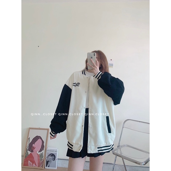 Bomber chữ D( ảnh shop tự chụp)