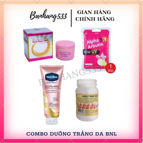 COMBO DƯỠNG TRẮNG DA BẠCH NGỌC LIÊN + VASELINE