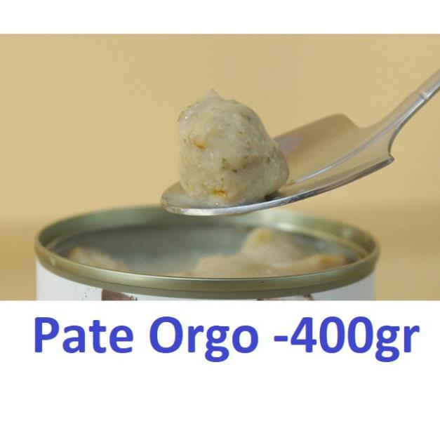 Pate cho chó Orgo dạng Lon 400gr Thức ăn mềm cho mọi loại chó - Thịt hộp chó