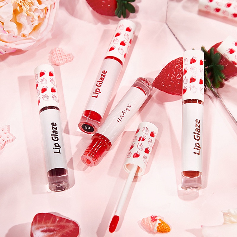 Son Môi Dưỡng Ẩm Lâu Trôi Màu Nhung Lì Hình Quả Dâu Tây JP5