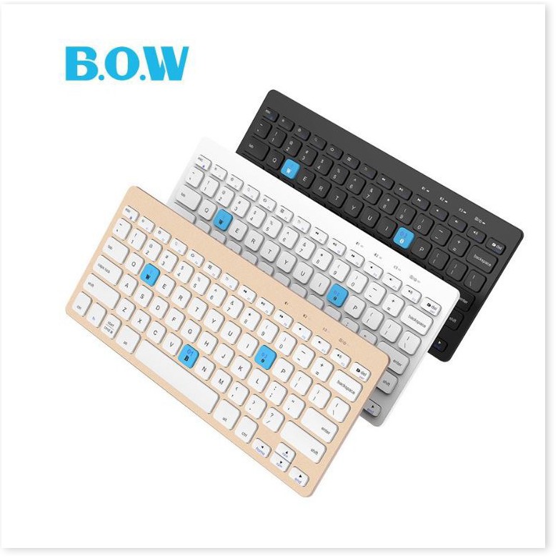 ⚡ Bàn Phím Bluetooth Điện Thoại, Bàn Phím Rời Máy Tính Bảng Bluetooth Bow HB191A Cao Cấp 👉 HD Plaza