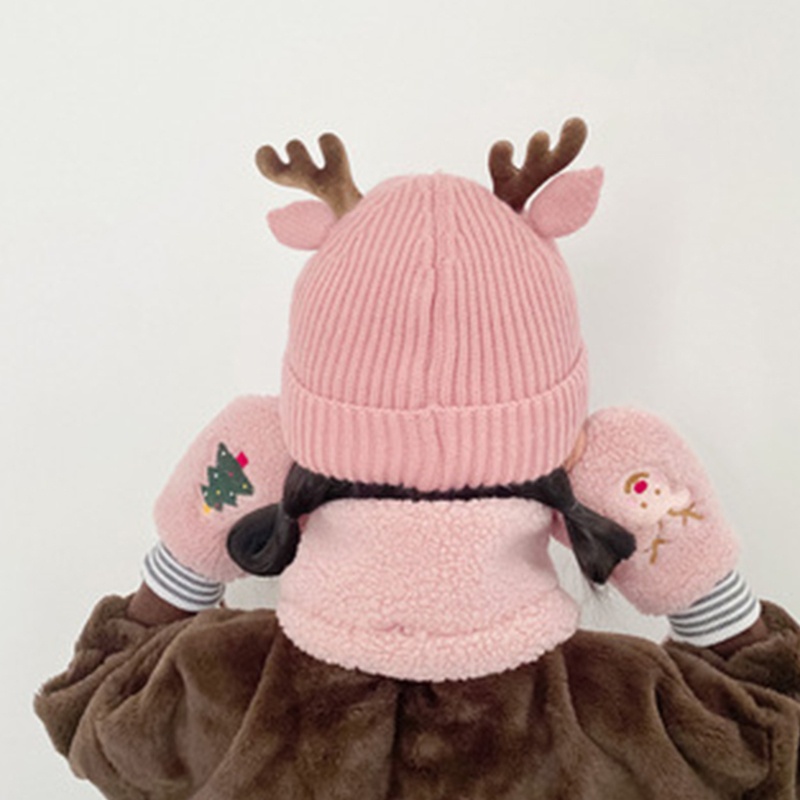 Bộ 3 Món Mũ beanie + Găng Tay + Khăn Choàng + Khăn Choàng + Mũ Họa Tiết Hoạt Hình Giữ Ấm Mùa