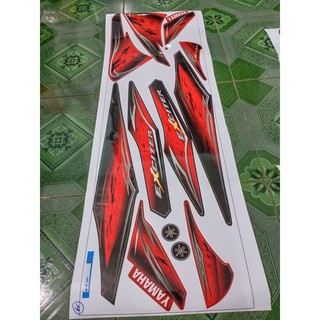 Tem rời ex 2010 đỏ và xanh xe đen