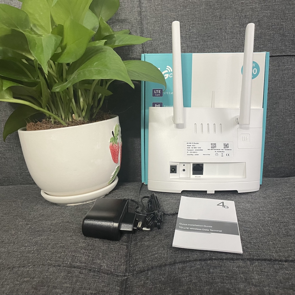 Bộ phát wifi từ sim 4g R311 Kết nối 16 thiết bị, lắp đặt camera, oto, xe khách