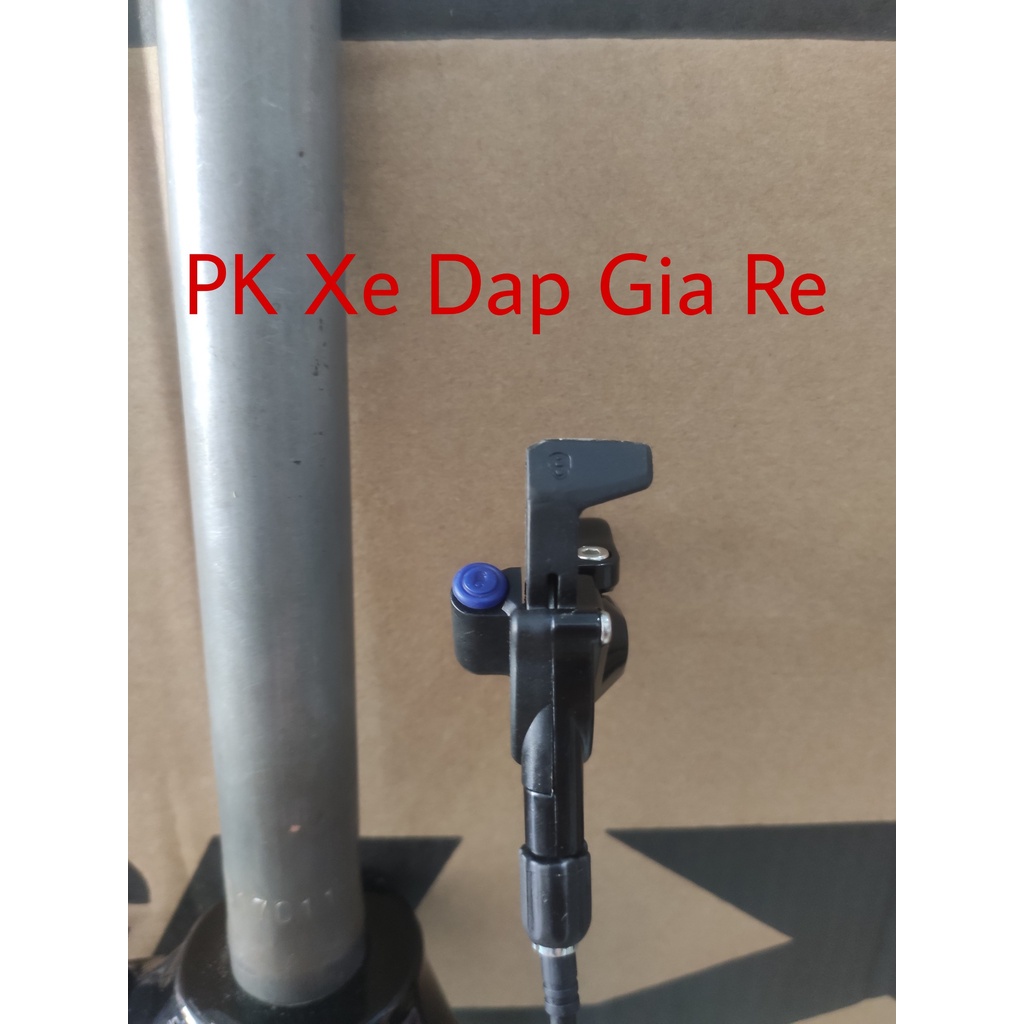 Phuộc/ Thụt nhún dầu xe đạp bánh 26 - 27.5 inch có khóa dây gắn ghi đông, Phuộc dầu xe đạp bánh 26 - 27.5 inch cao cấp