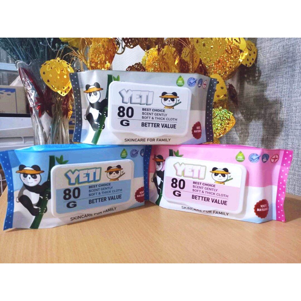 Bịch giấy ướt YETI 80 gr Thái Lan