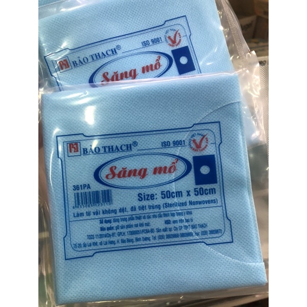 ❤️ Xăng Săng mổ phẫu thuật không lỗ,có lỗ BẢO THẠCH 80cm x 80cm KHĂN TRẢI PHẪU THUẬT Bảo Thạch 80x80cm