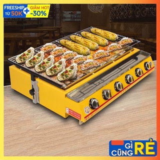 Mua Bếp Nướng Hải Sản 6 Trụ - Bếp Gas Nướng Thịt BBQ 6 Họng Đốt Gas ET-K333