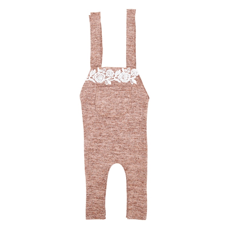 Bộ Áo Liền Thân Kèm Quần Yếm Thời Trang Xinh Xắn Cho Bé Sơ Sinh Chụp Ảnh