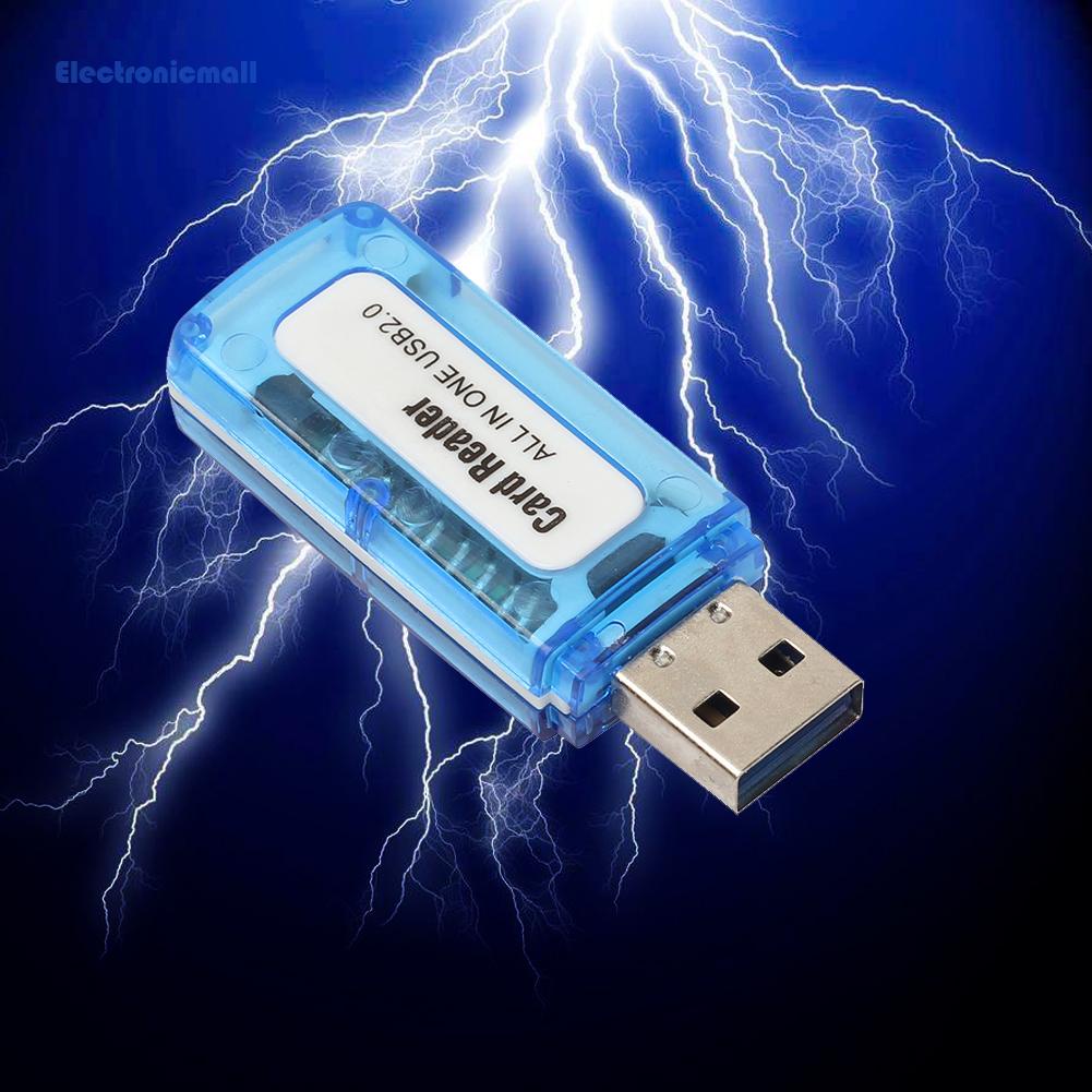 Đầu Đọc Thẻ Nhớ SD/TF/T-Flash/M2 4 Trong 1 Với Cổng USB 2.0 | BigBuy360 - bigbuy360.vn