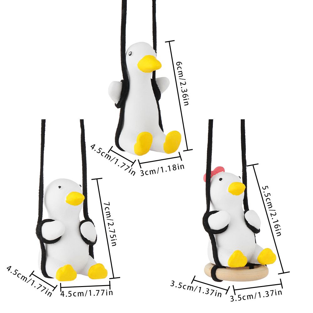 Phụ Kiện Trang Trí Xe Hơi Hình Chú Vịt Lắc Lư Dễ Thương