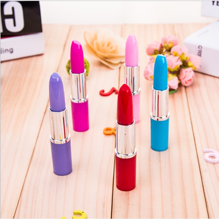 Bút bi hình son Mực xanh BB02