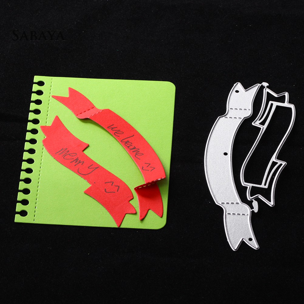 Set 2 khuôn cắt kim loại hình đuôi cá trang trí thiệp mời