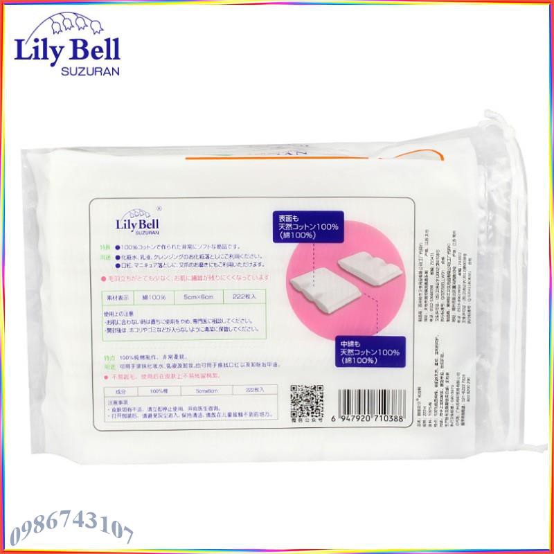 Bông tẩy trang Lily Bell 222 miếng ALB55 | BigBuy360 - bigbuy360.vn