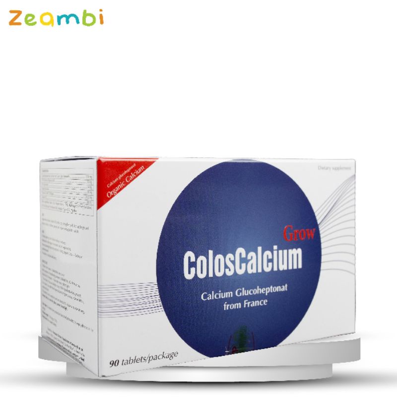 Canxi hữu cơ ZEAMBI Coloscalcium Grow 90 Viên