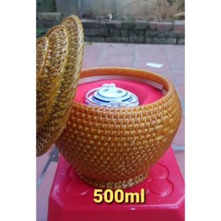 Ấm ủ trà kèm ấm sứ 500mml(nửa lít)