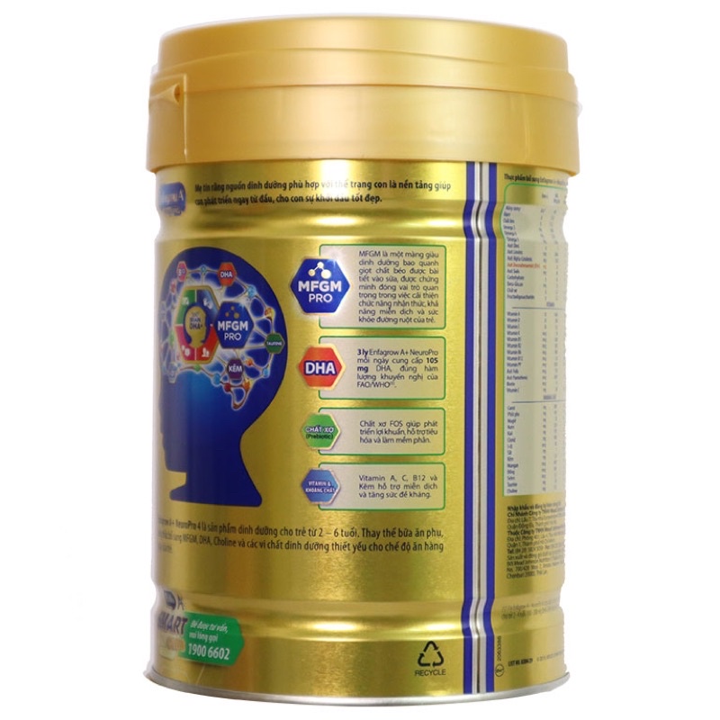 Sữa bột Enfagrow A+4 830g