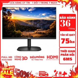 Màn hình máy tính full hd 1920*1080 24 inch/19inch aoc,màn hình 75hz - đa năng bảo vệ mặt bh 12 tháng
