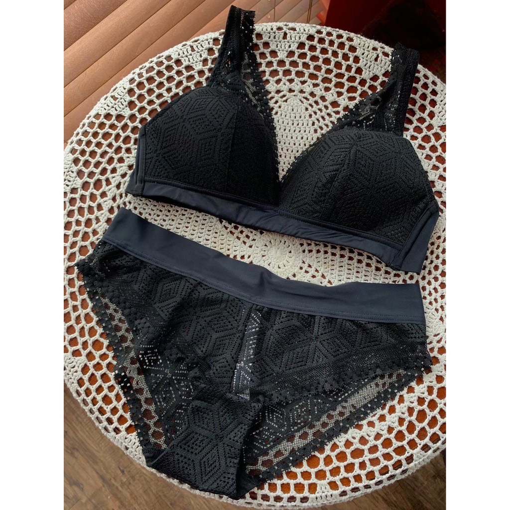 Bộ Đồ Lót Ren Vanevne Không Gọng Đệm Mỏng Cao Cấp Mới S189 | BigBuy360 - bigbuy360.vn