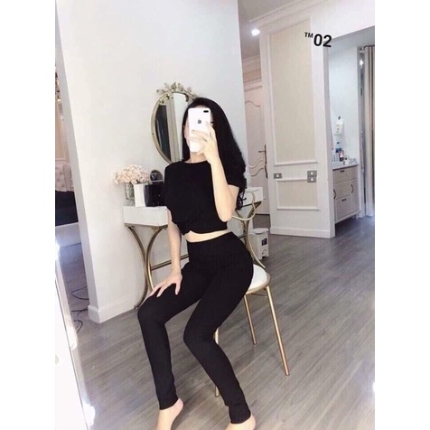 Quần legging 4 túi, quần dài nữ cạp cao chất liệu cotton co dãn 4 chiều, ôm vòng eo thon dáng | BigBuy360 - bigbuy360.vn