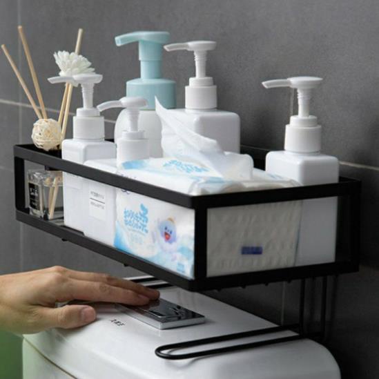 Kệ để đồ toilet thông minh-Kệ để đồ phòng tắm phòng vệ sinh dán tường không cần khoan đục