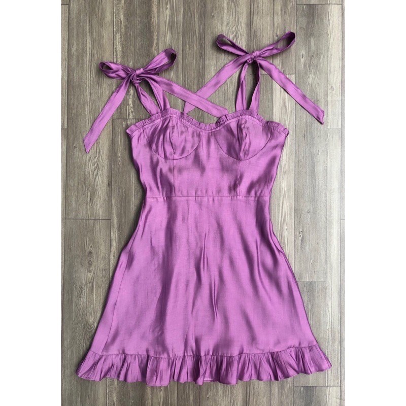 Đầm hai dây cột nơ F21 VNXK