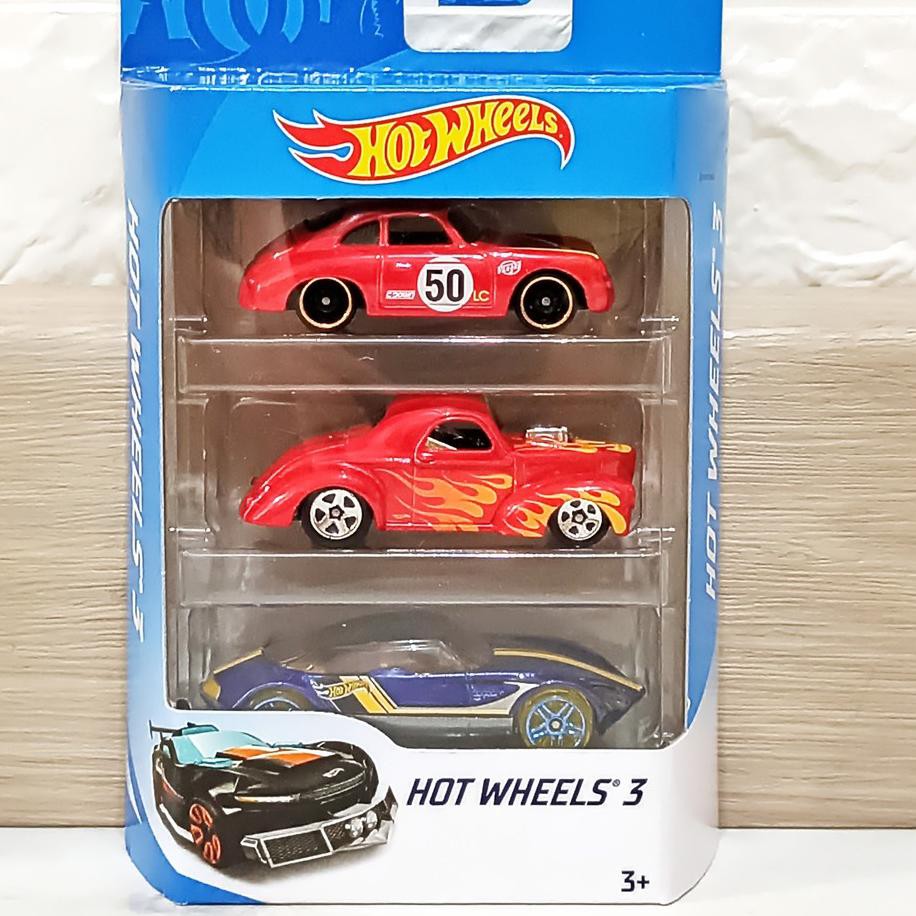 Hot Wheels Set 3 Mô Hình Xe Hơi Porsche Outlaw Red Cars Fairlady