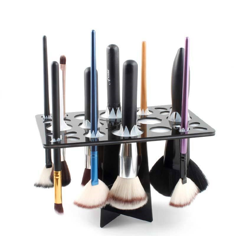 Giá phơi cọ trang điểm Makeup Brushes hình chữ nhật 26 ô