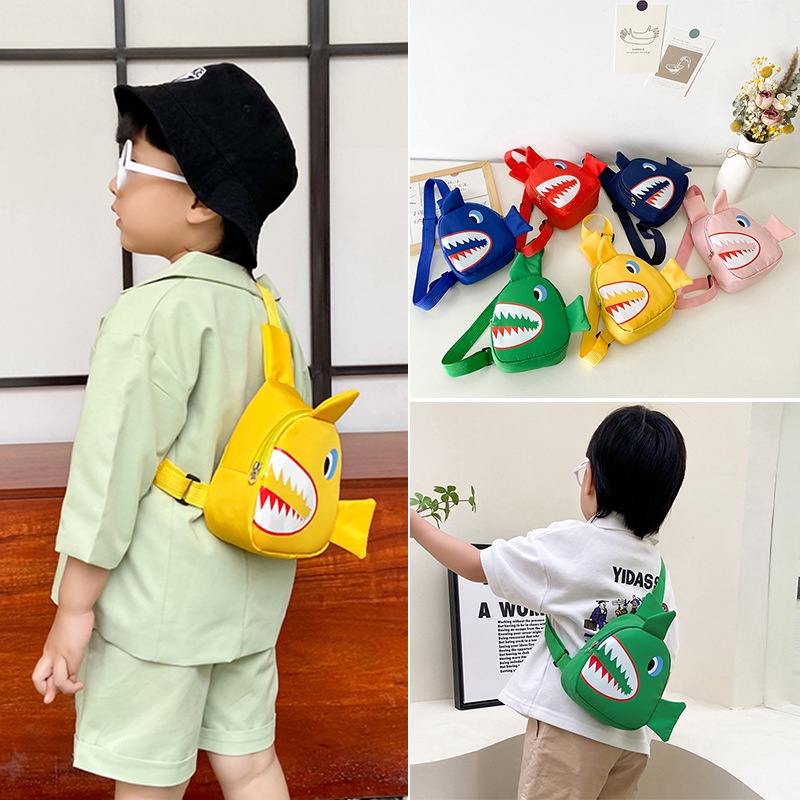 Túi Đeo Vai Họa Tiết Baby Shark Đáng Yêu Đi Chơi Rất Xinh