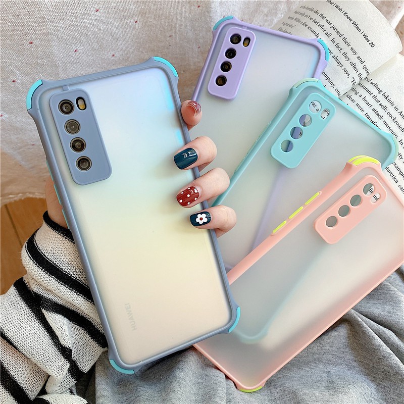 Ốp lưng PC+TPU cứng bảo vệ camera chống sốc Redmi 9T 9A 9C 9 8 8A K30 K20 Note 7 8 9 9 Pro 9s Pro Xiaomi Mi 11 10T Pro