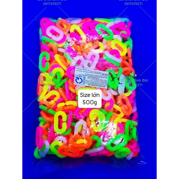 Đồ chơi lắp ráp dây xích - nút chữ C - size lớn