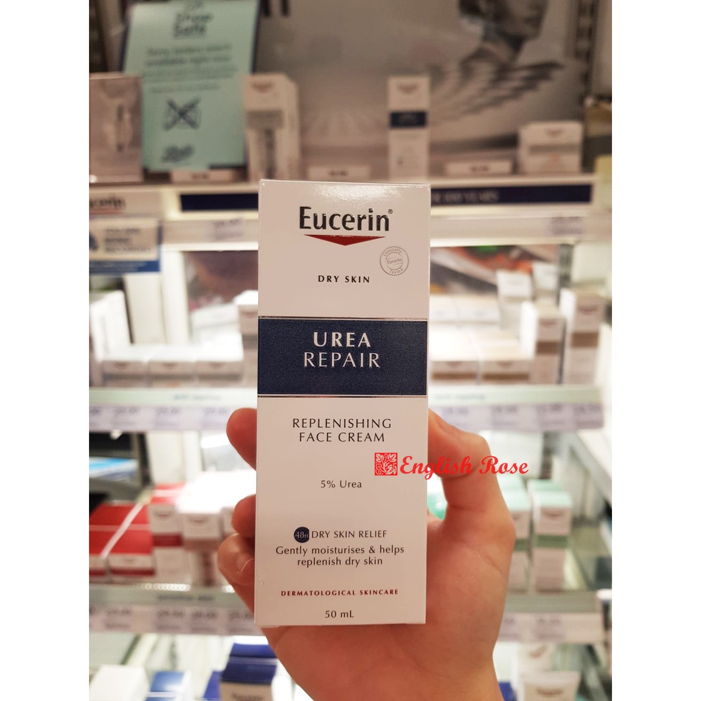 Kem dưỡng ẩm phục hồi da Eucerin Dry Skin Relief Face Cream Urea Repair 5%