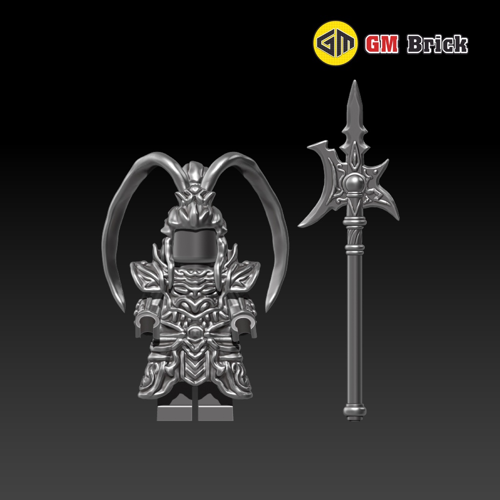 Phụ kiện Lego - Tóc Lữ Bố