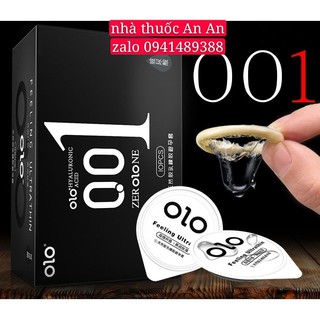 Bao cao su siêu mỏng 001 OLO nhiều gel kéo dài (1 cái)