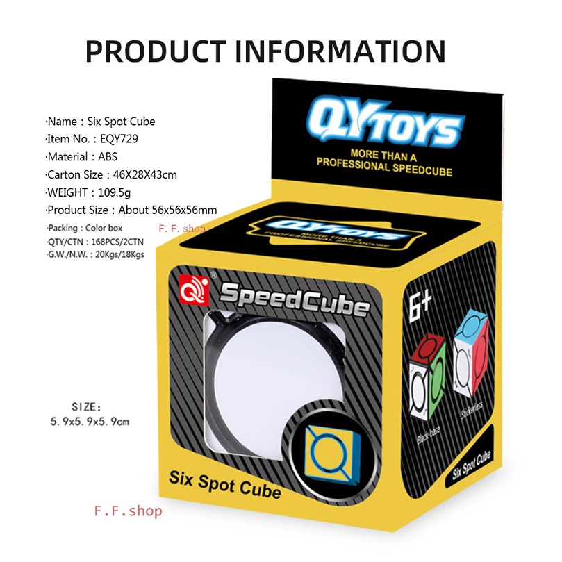 Qiyi FangYuan 6 six spot Cube Đồ chơi giáo dục câu đố