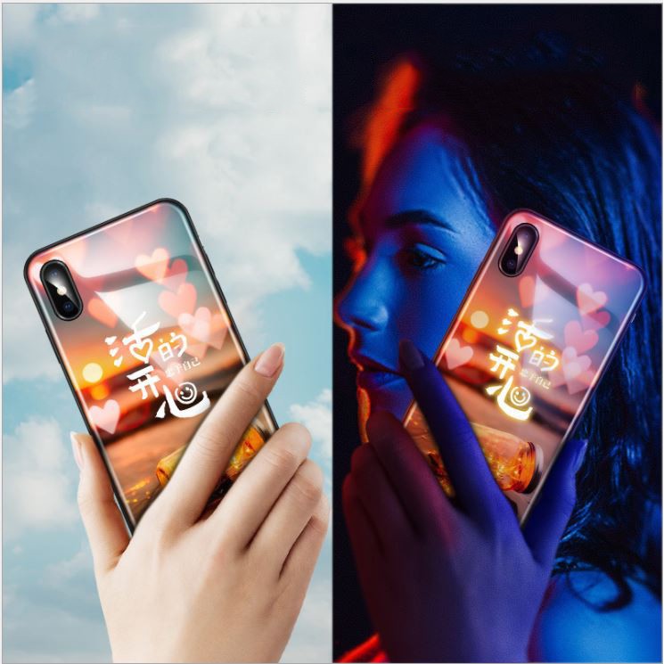 Ốp iphone - Ốp lưng Phát Sáng Theo Nhạc - Led Light - 6/6s/6plus/6s plus/7/8/7plus/8plus/x/xs/xs max/11/11pro max