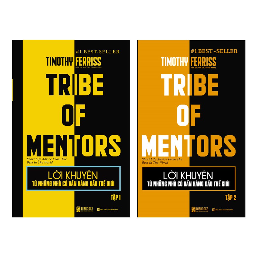 Sách - Bộ 2 Cuốn Sách Lời Khuyên Từ Những Nhà Cố Vấn Hàng Đầu Thế Giới – Tribe Of Mentor (Tập 1&2) | BigBuy360 - bigbuy360.vn
