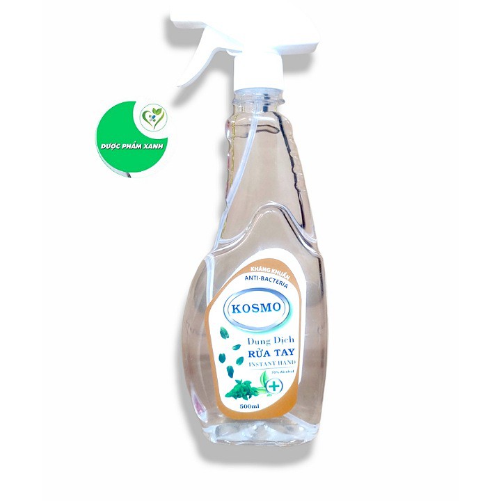 DUNG DỊCH RỬA TAY KHÁNG KHUẨN KOSMO CHAI 500ML - nước rửa tay