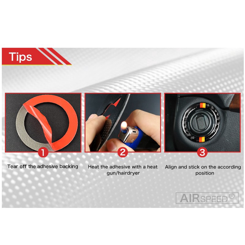 Vòng đệm trang trí nút khởi động xe ô tô Mercedes Benz W204