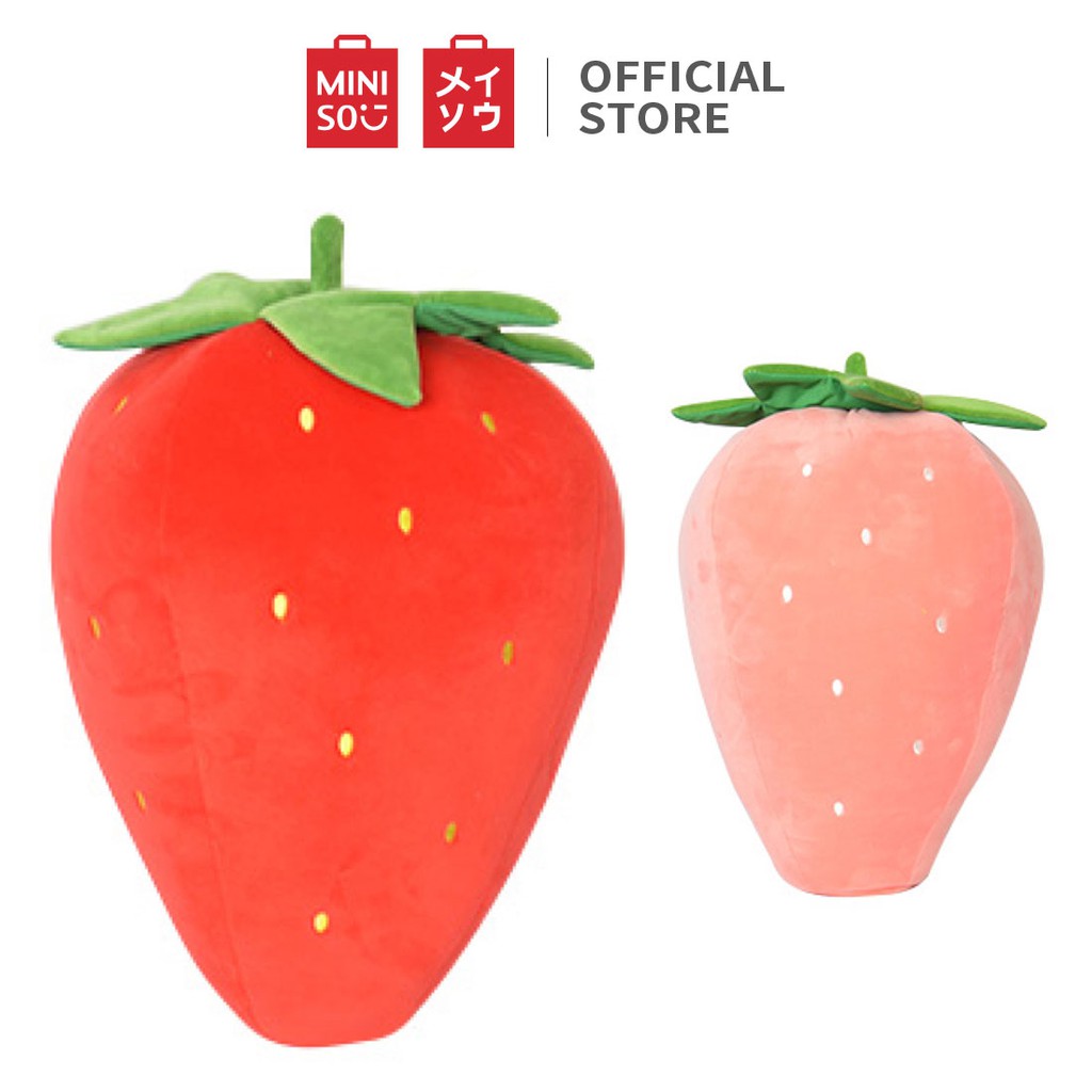 Đồ chơi Gối ôm hình trái dâu Miniso Fruits series (Ngẫu nhiên)- Hàng chính hãng