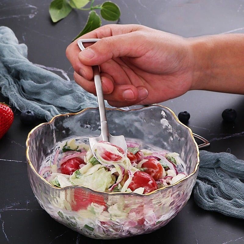 Thìa xẻng bằng thép không gỉ dày, muỗng thìa xẻng ăn kem đồ trắng miệng