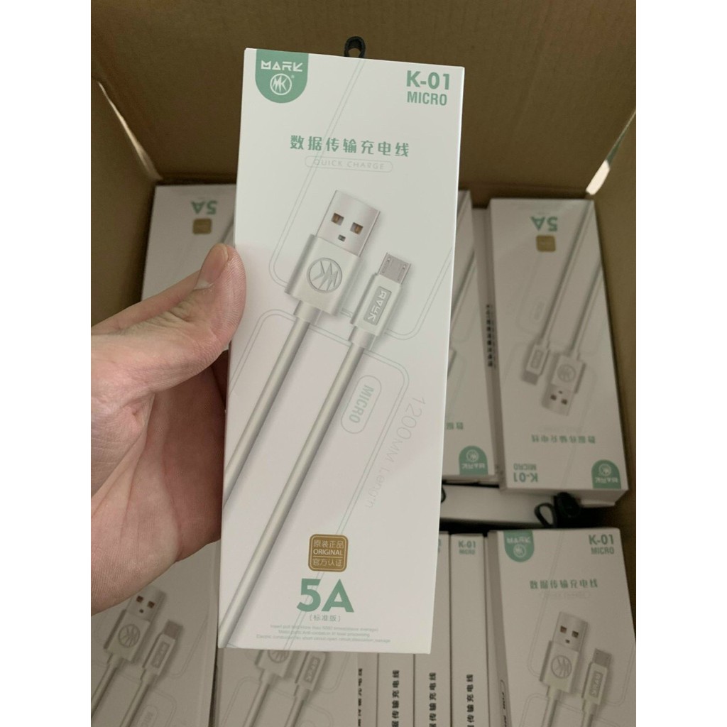 Cáp sạc 2A MK K01 cho/Micro/Type c