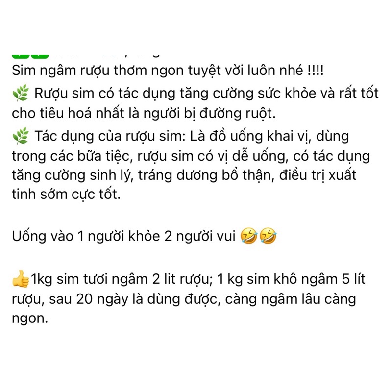0.5kg Sim Rừng Chín Phơi Khô  Cực Ngon