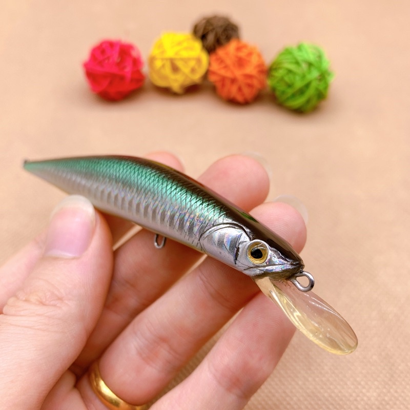 Mồi câu cá Minow không kèm móc 15g, có bi ở bụng siêu nhạy